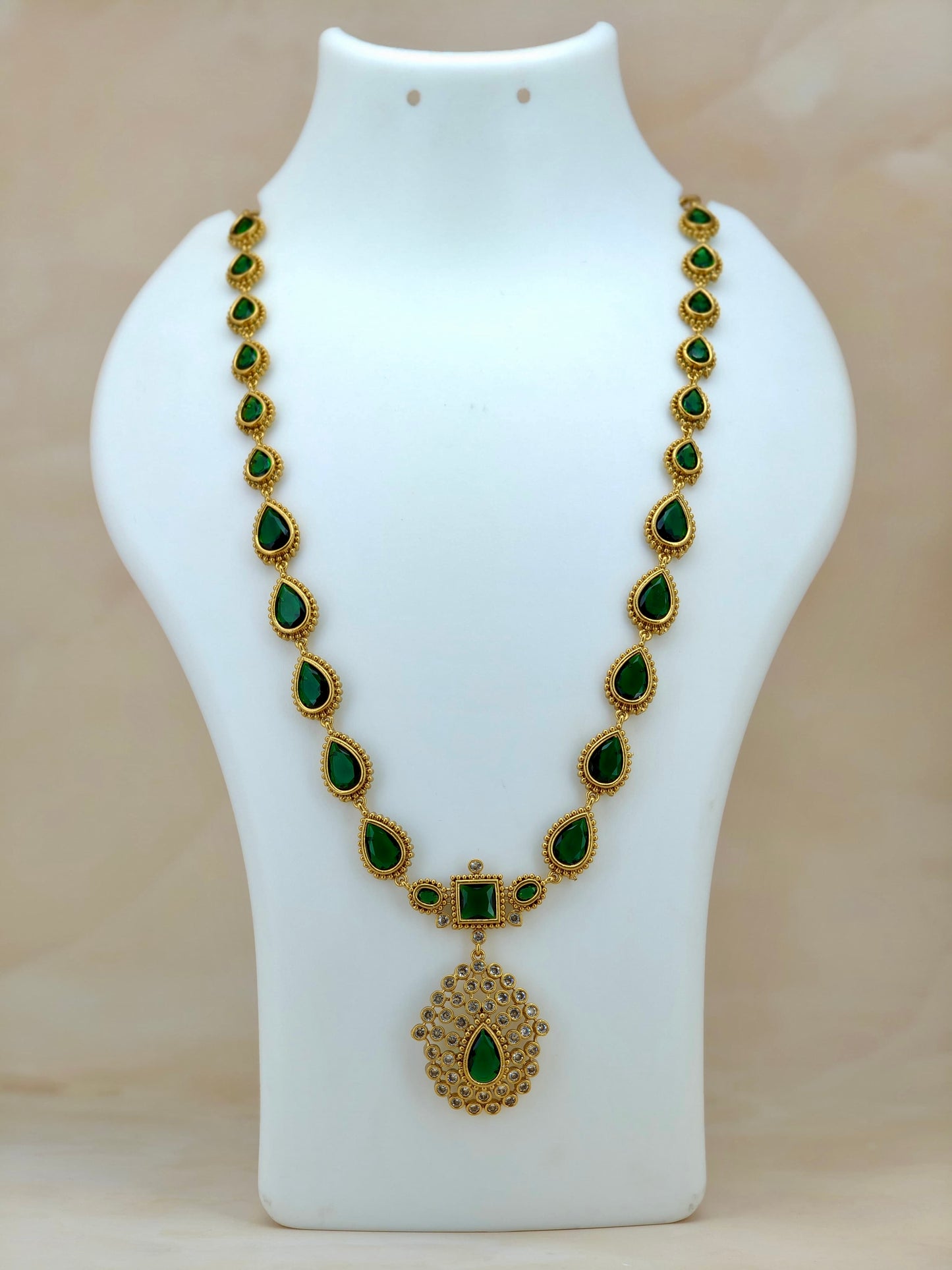 Premium Haaram in Emerald Green