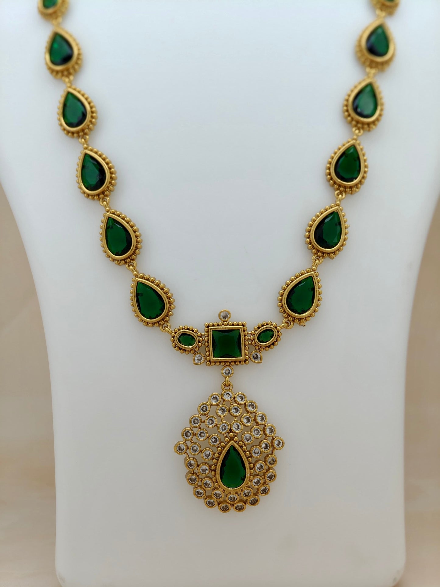 Premium Haaram in Emerald Green