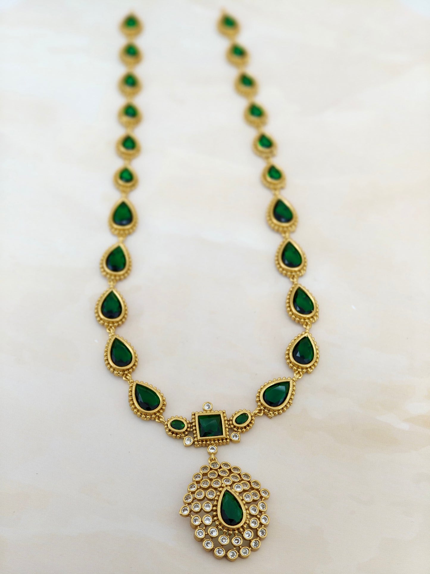 Premium Haaram in Emerald Green