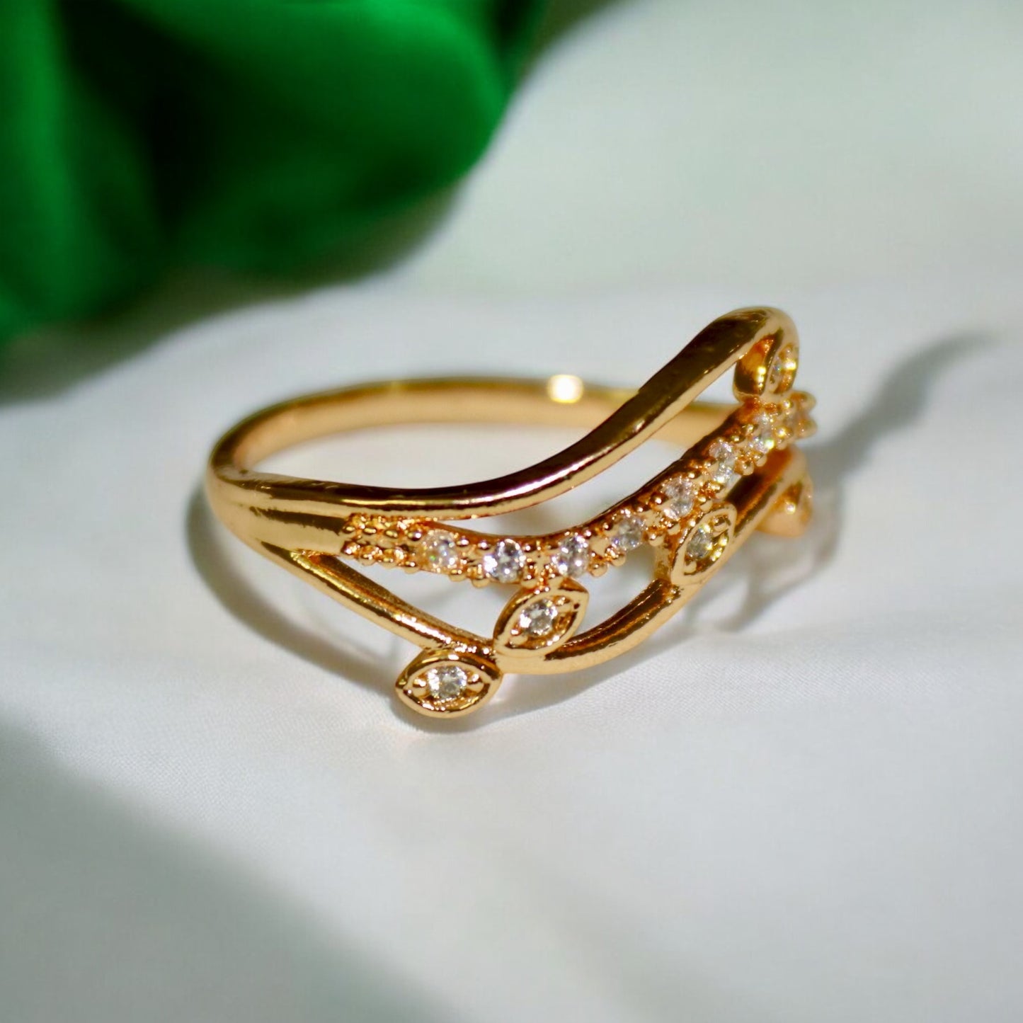 Traditional Design A D Stone Ring