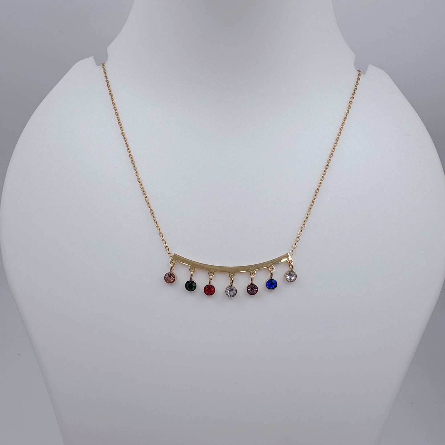 Beautiful multi-stone Hanging Chain