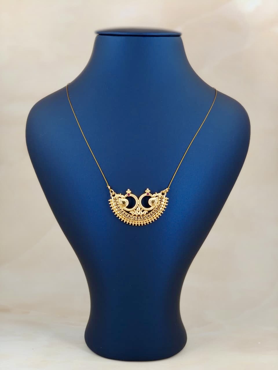 Peacock Pendant Invisible Chain
