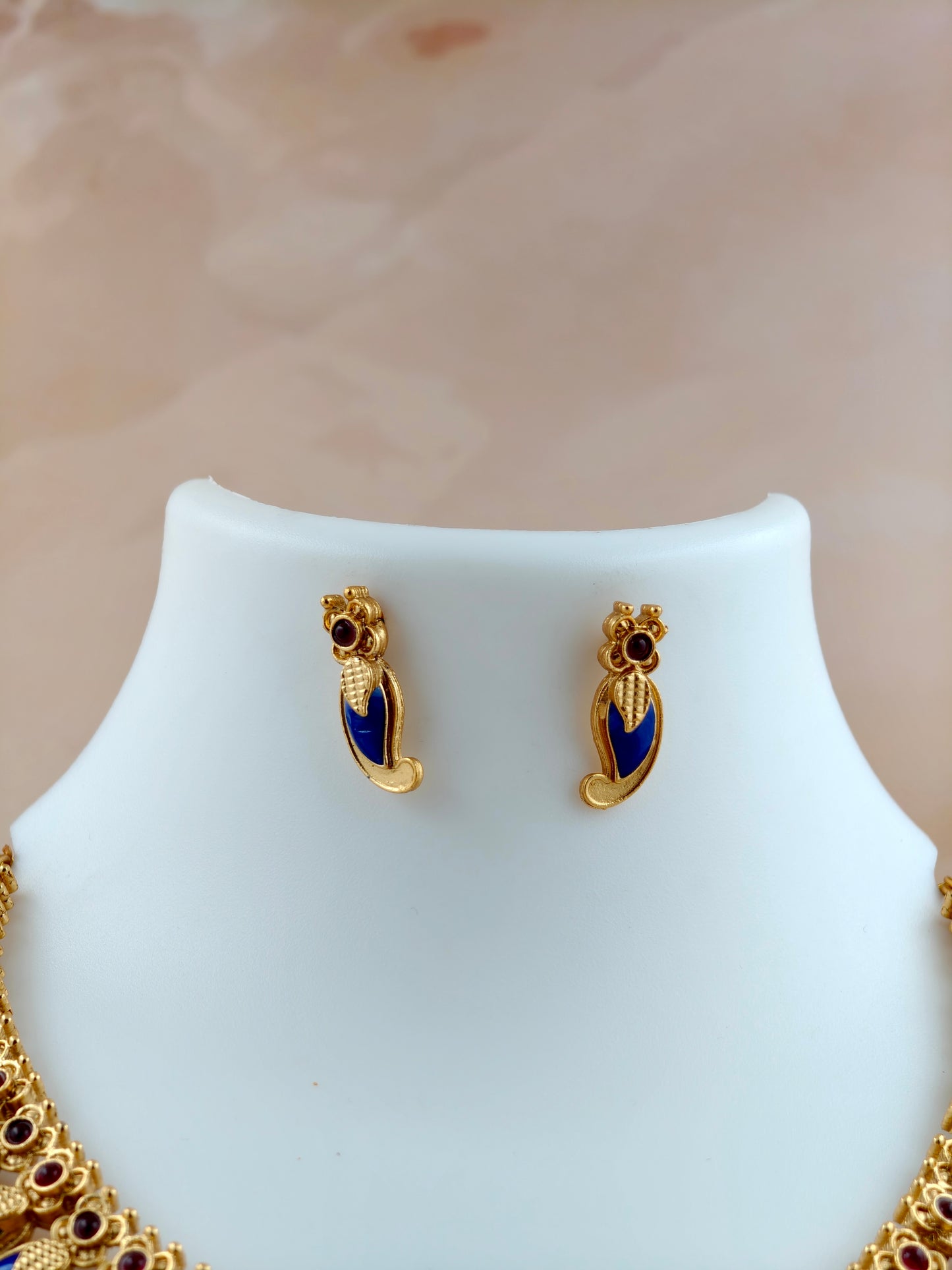 Premium Mango Necklace Royal Blue