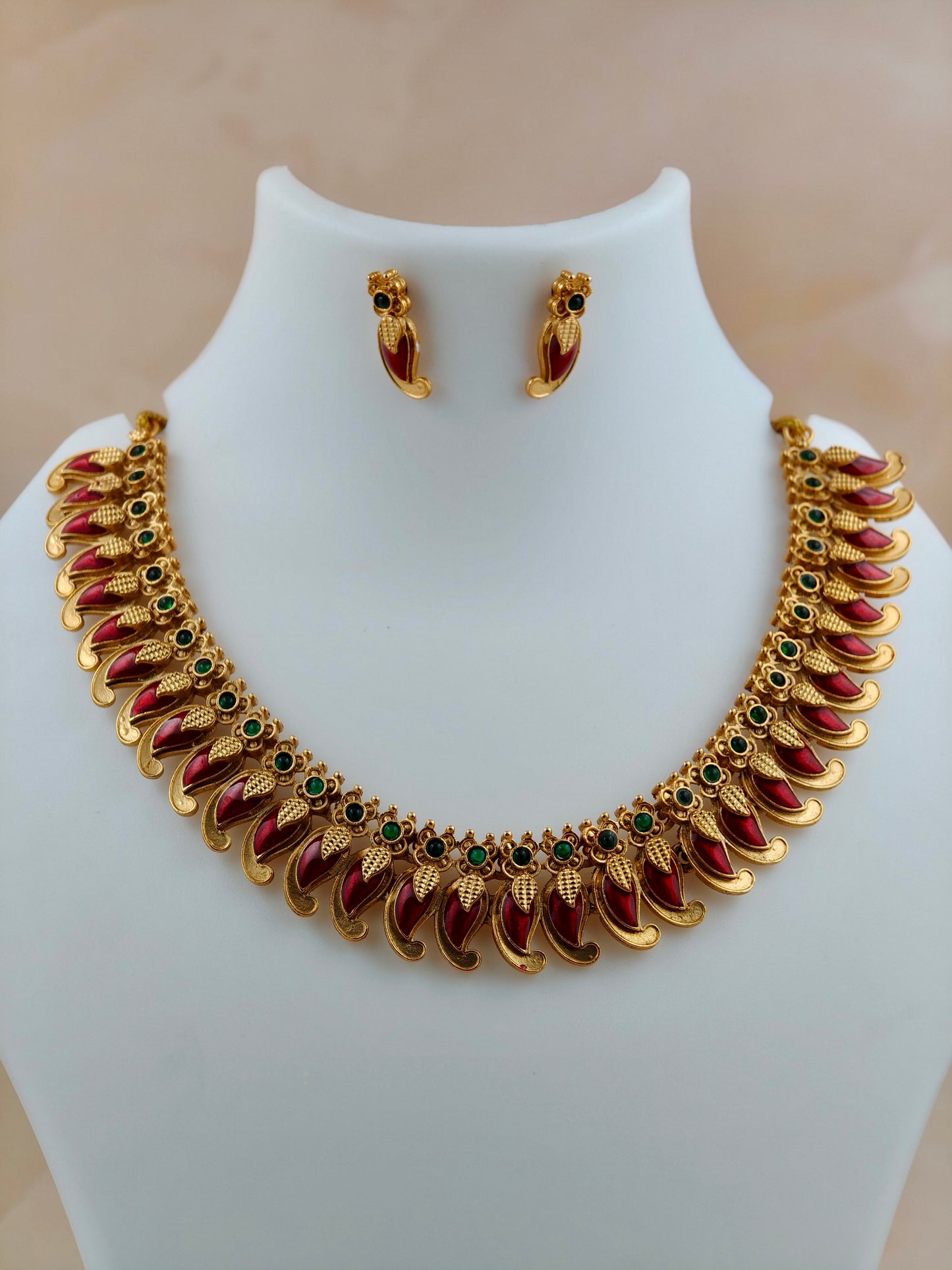 Premium Mango Necklace Red