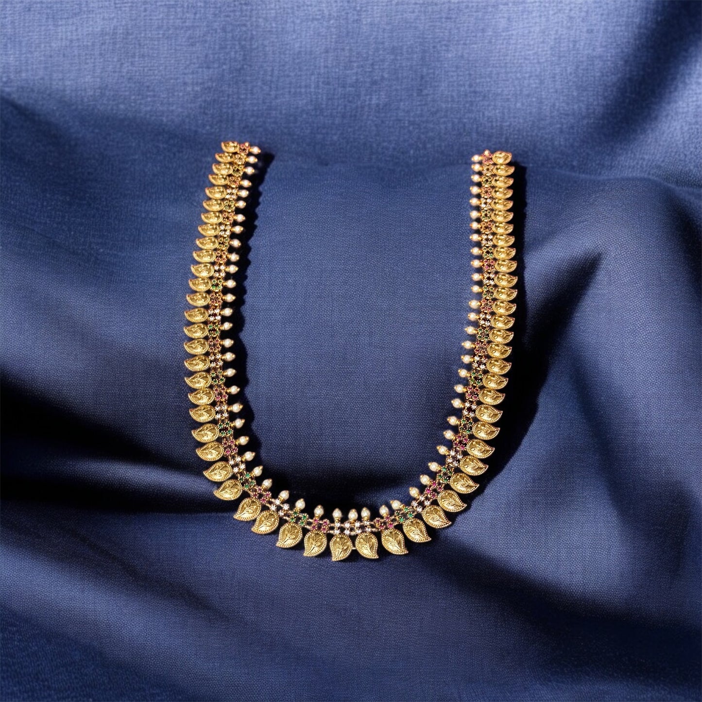 Premium Matte Finish Mango Design Bridal Haaram