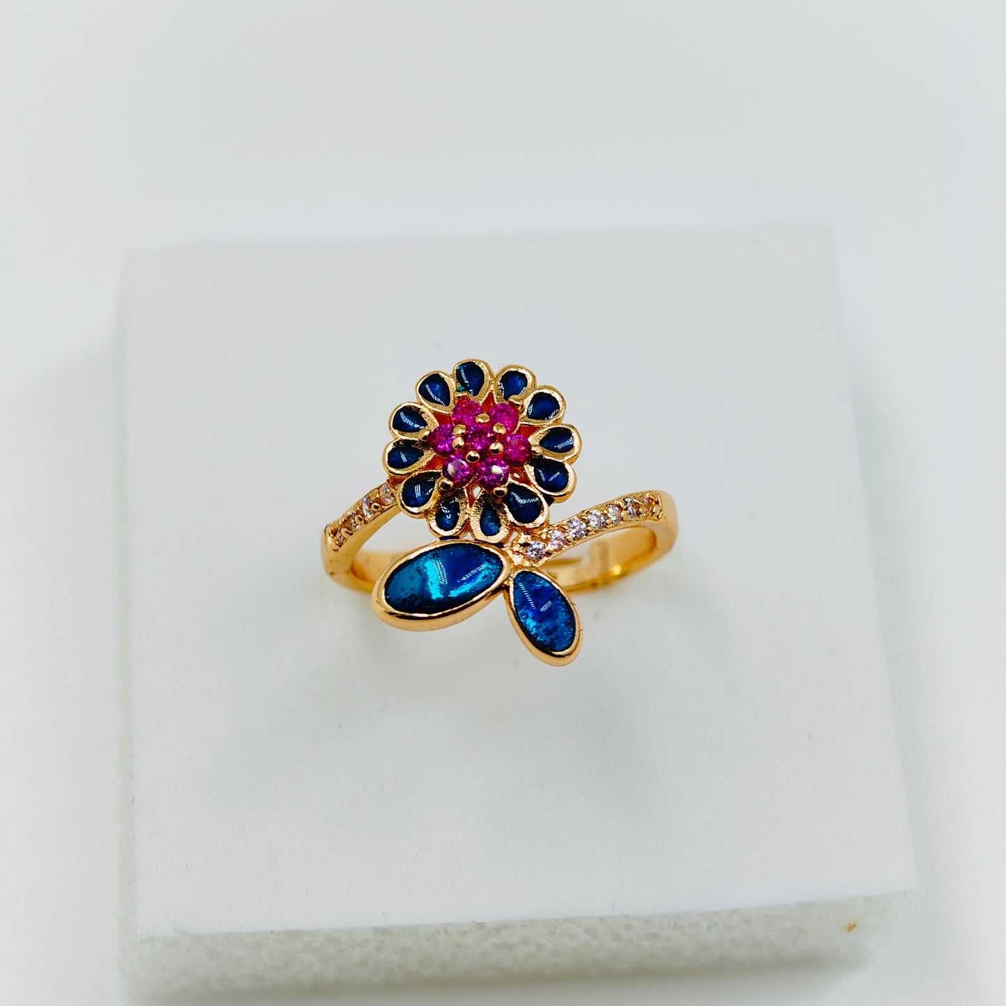 Beautiful Meenakari Floral Ring