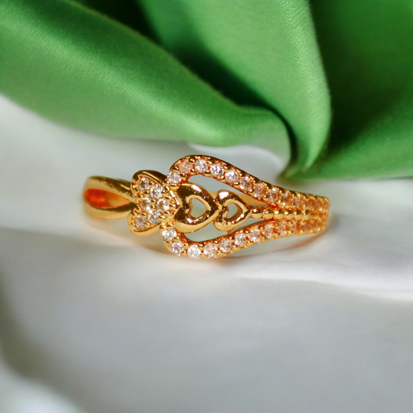Unique Design A D Stone Ring