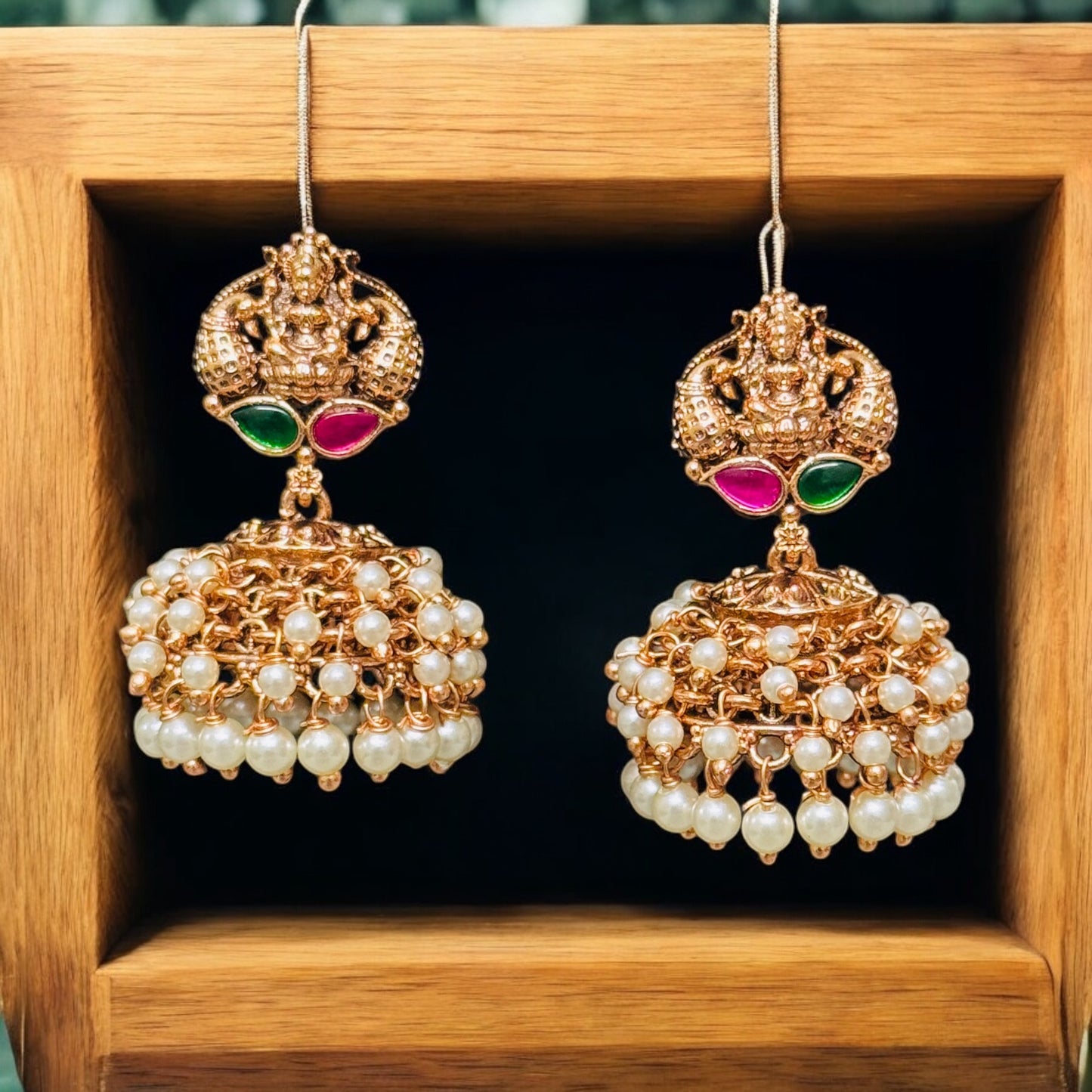 Beautiful Lakshmi Pearl Jhumka