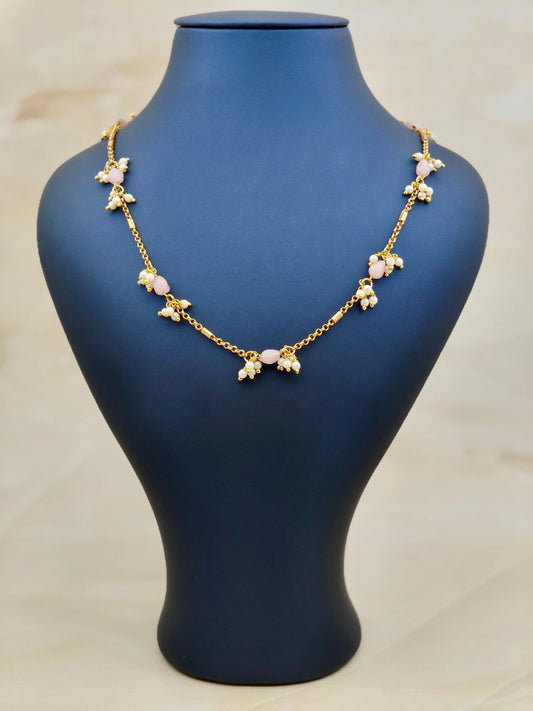 Simple Pastel Pink Beads Chain