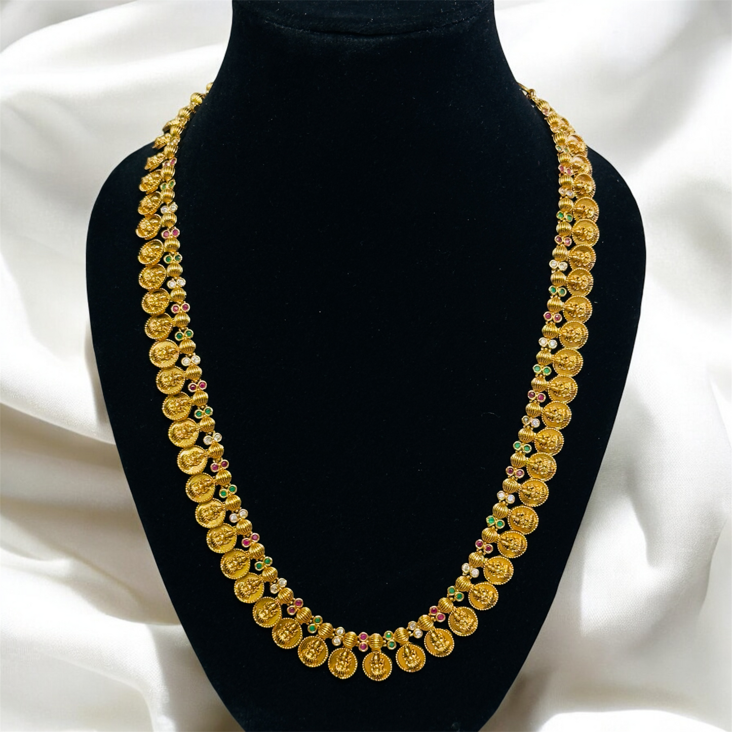 Traditional Coin Haaram & Earrings Set