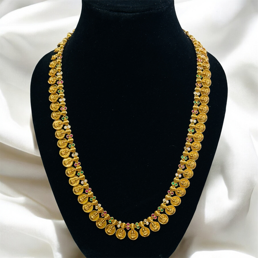 Traditional Coin Haaram & Earrings Set