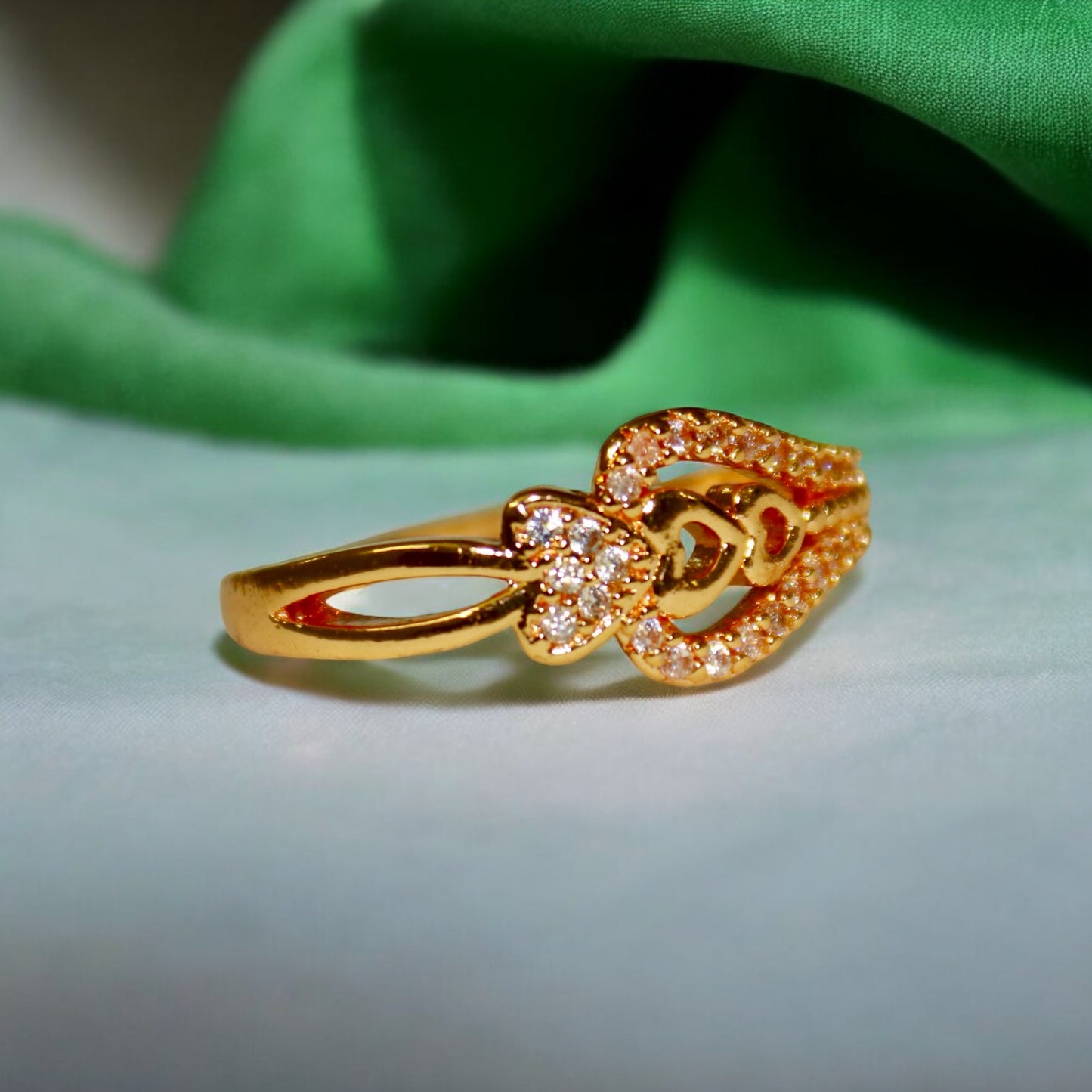 Unique Design A D Stone Ring