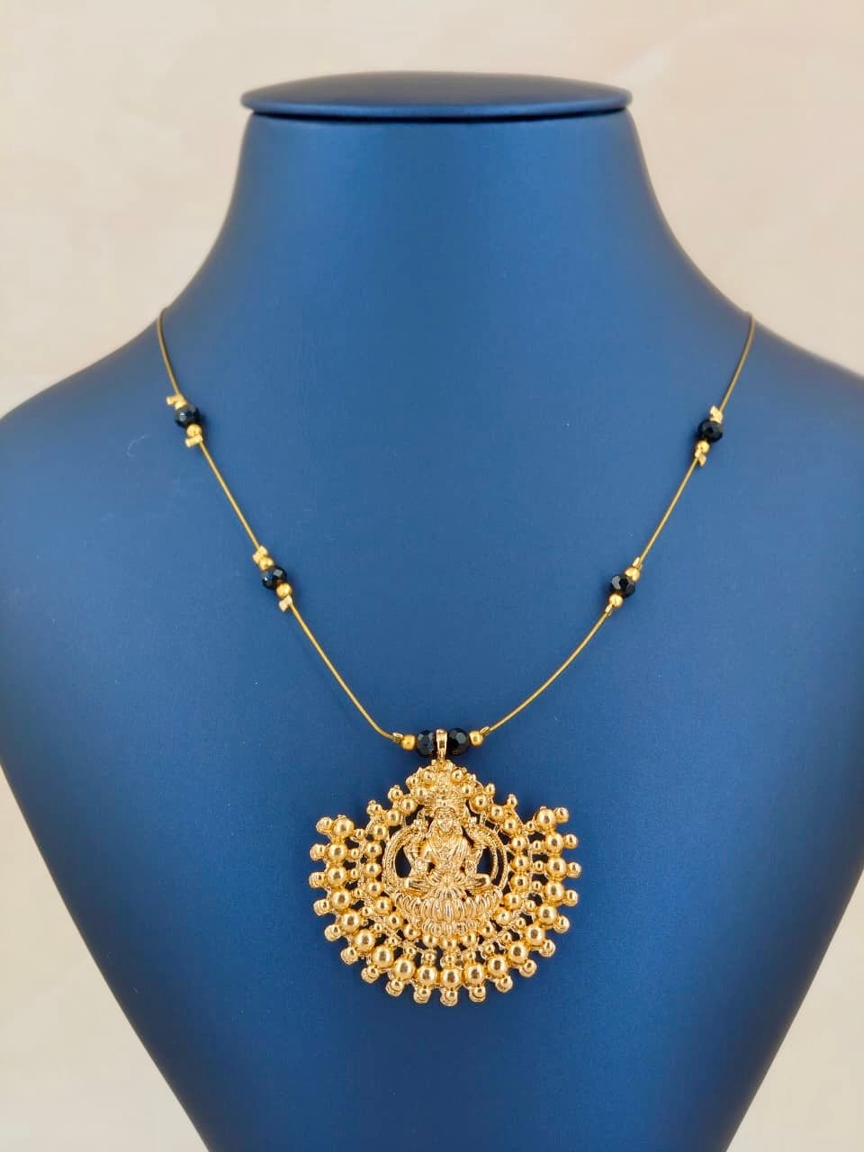Lakshmi Pendant Invisible Necklace