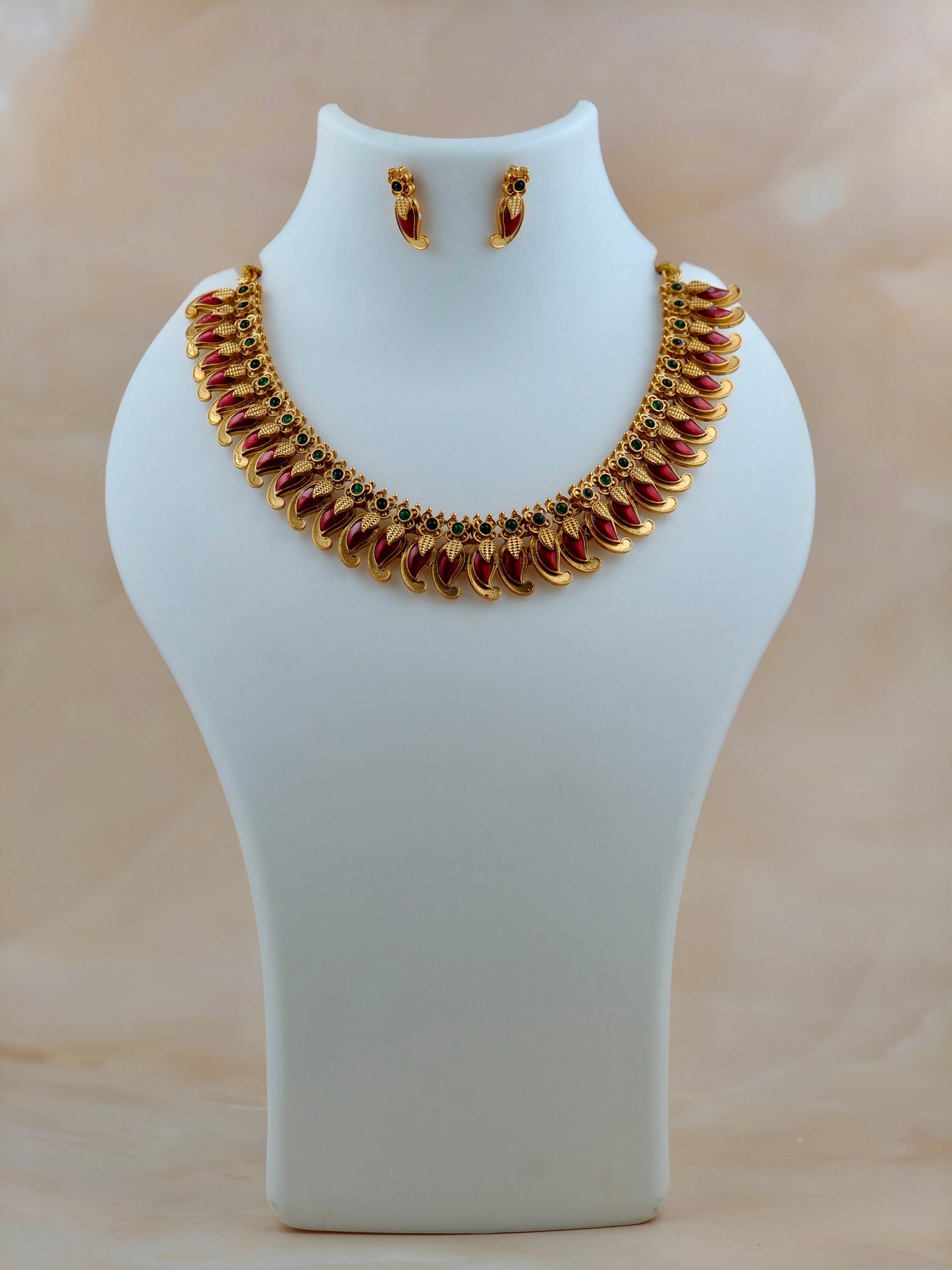 Premium Mango Necklace Red