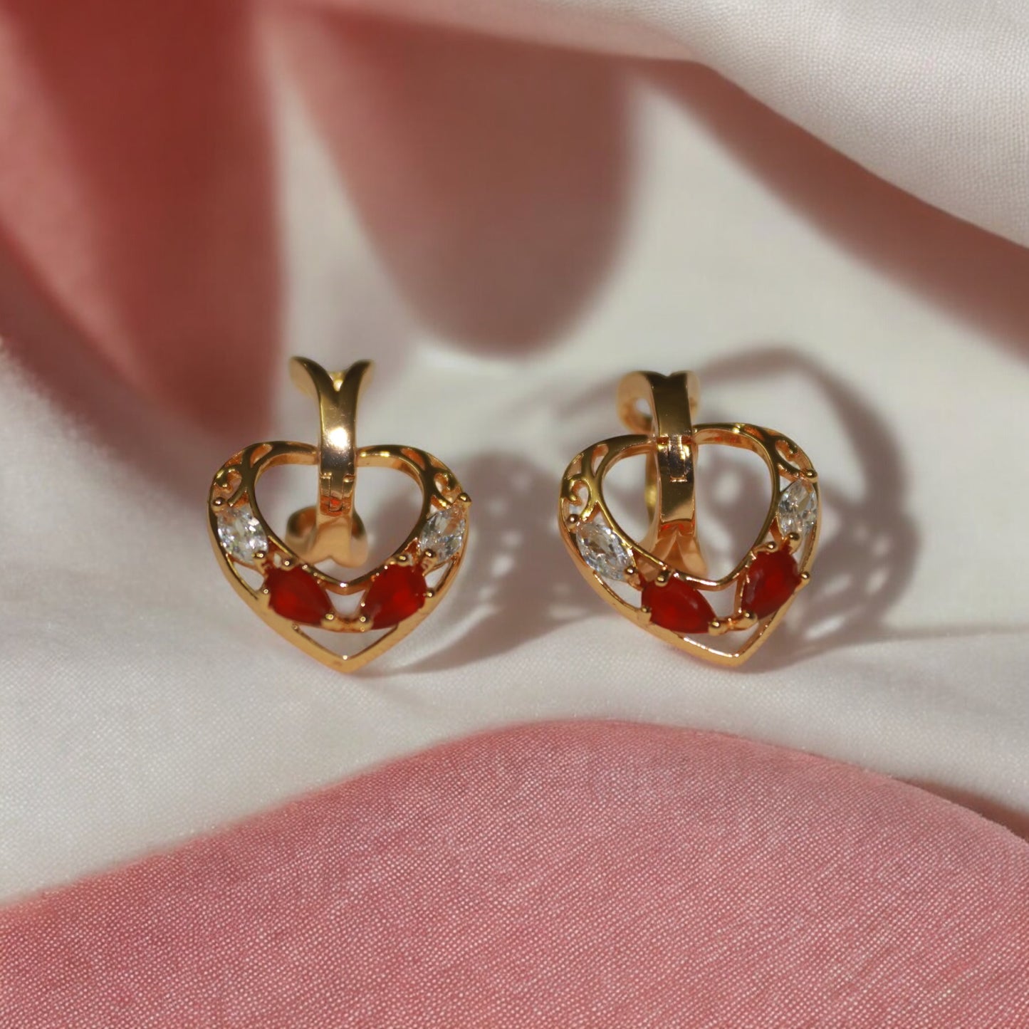 Heart Design Earrings