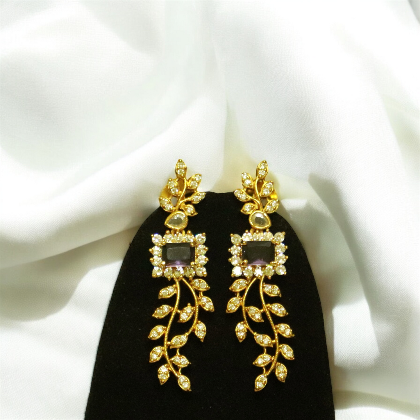 Stunning AD Stone Necklace & Earrings Set