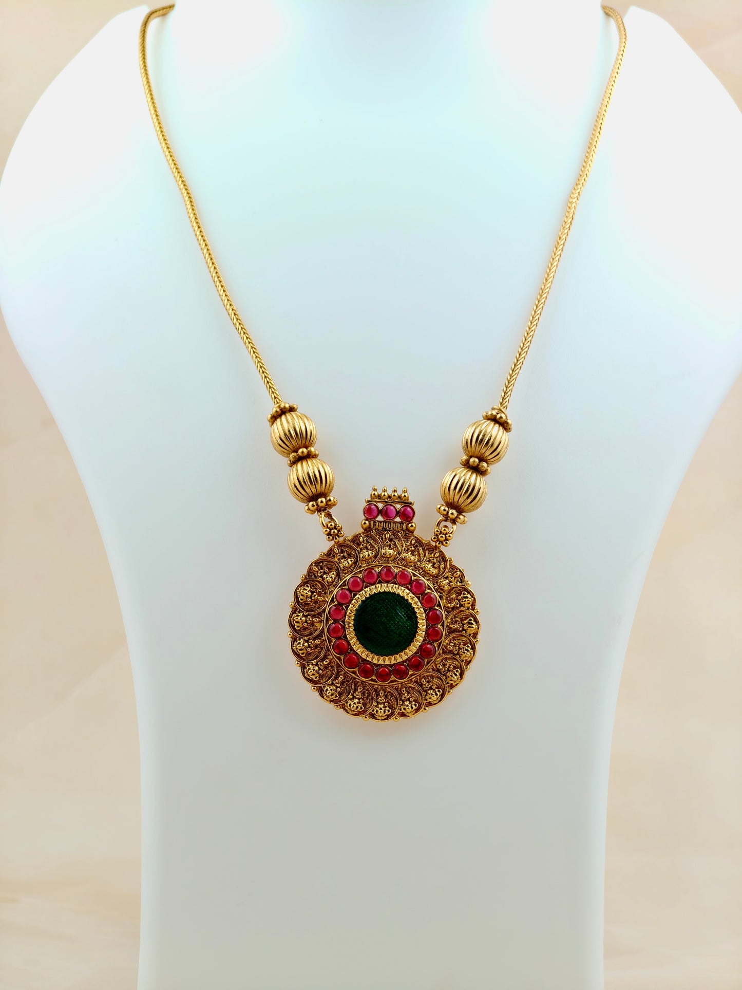 Traditional Coin Pendant Necklace