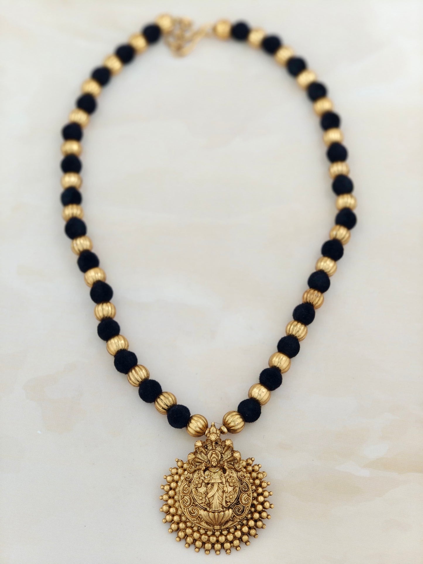 Beautiful Black Thread Necklace