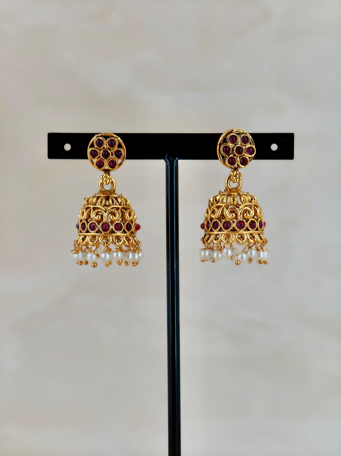 Beautiful Floral Pearl Pendant Haaram