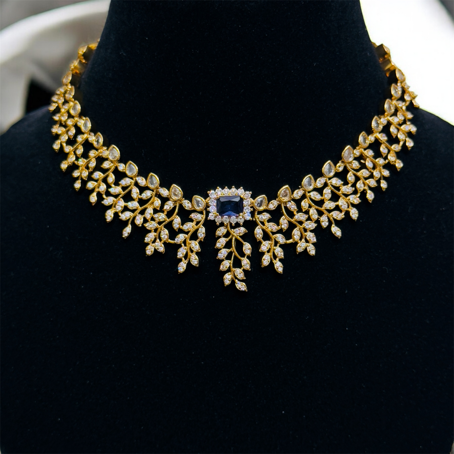Stunning AD Stone Necklace & Earrings Set