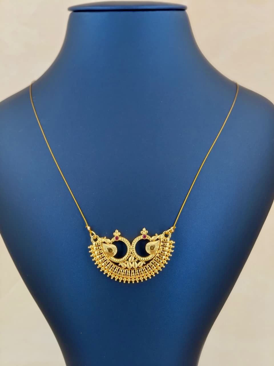 Peacock Pendant Invisible Chain