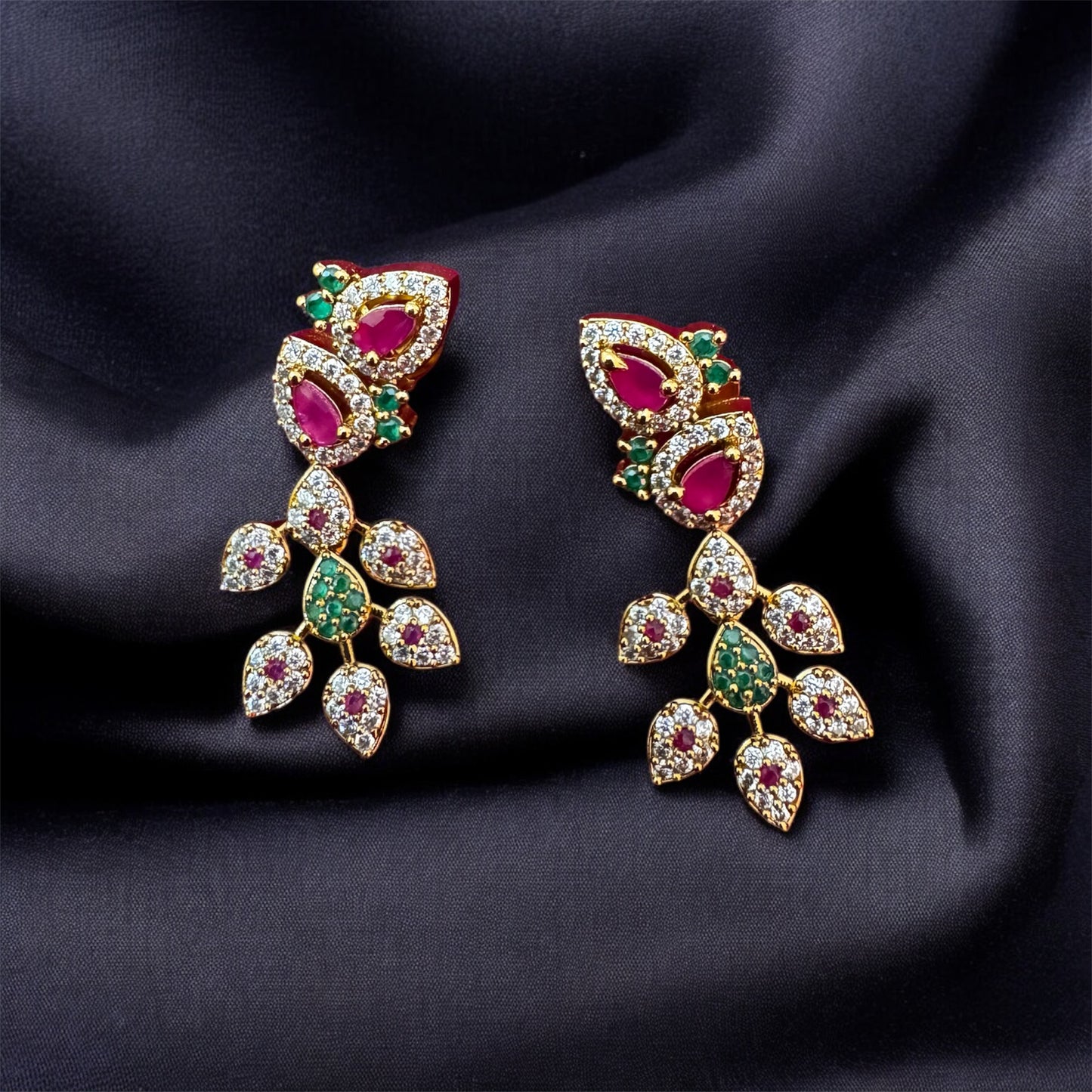 Trending AD Stone Necklace & Earrings
