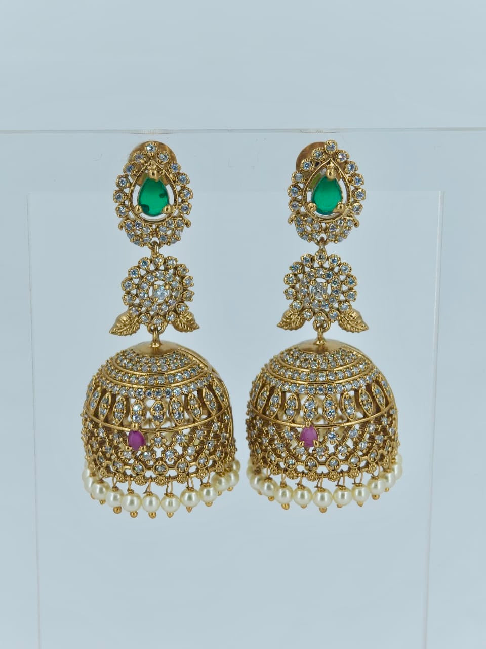 Stunning multi-stone Bridal Jhumka