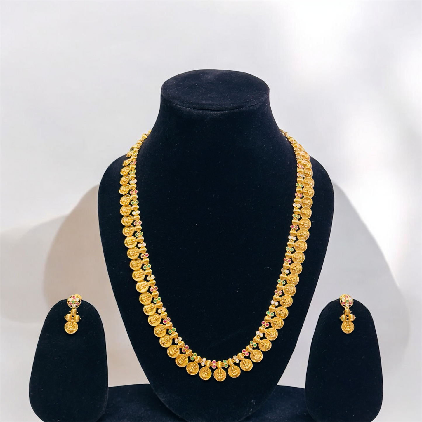Traditional Coin Haaram & Earrings Set