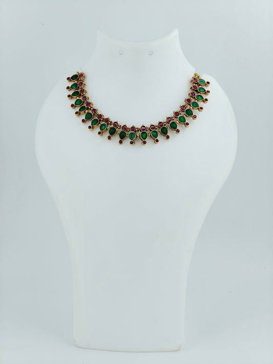 Beautiful Necklace Green & Purple