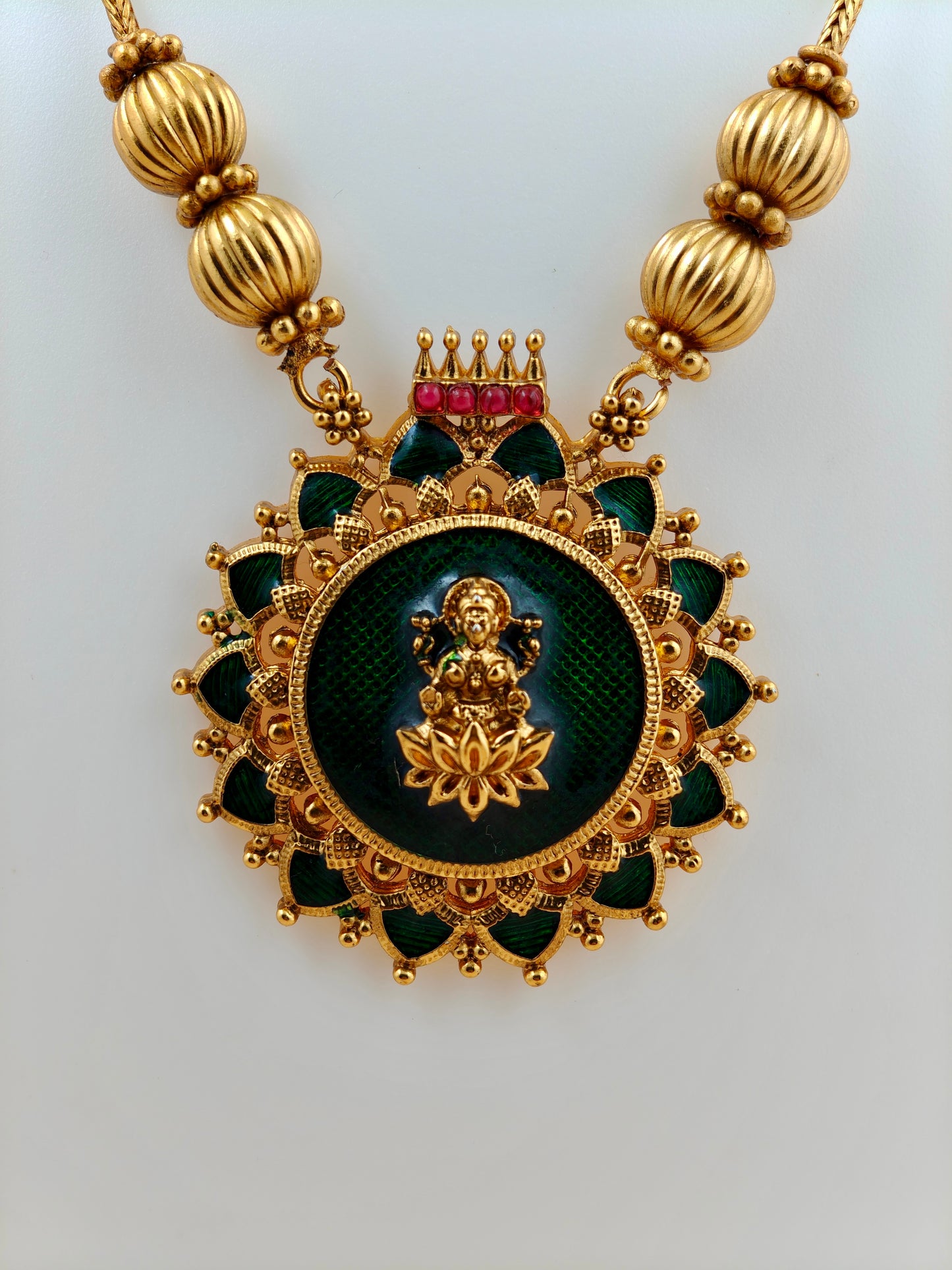 Trending Lakshmi Palakka Pendant Necklace