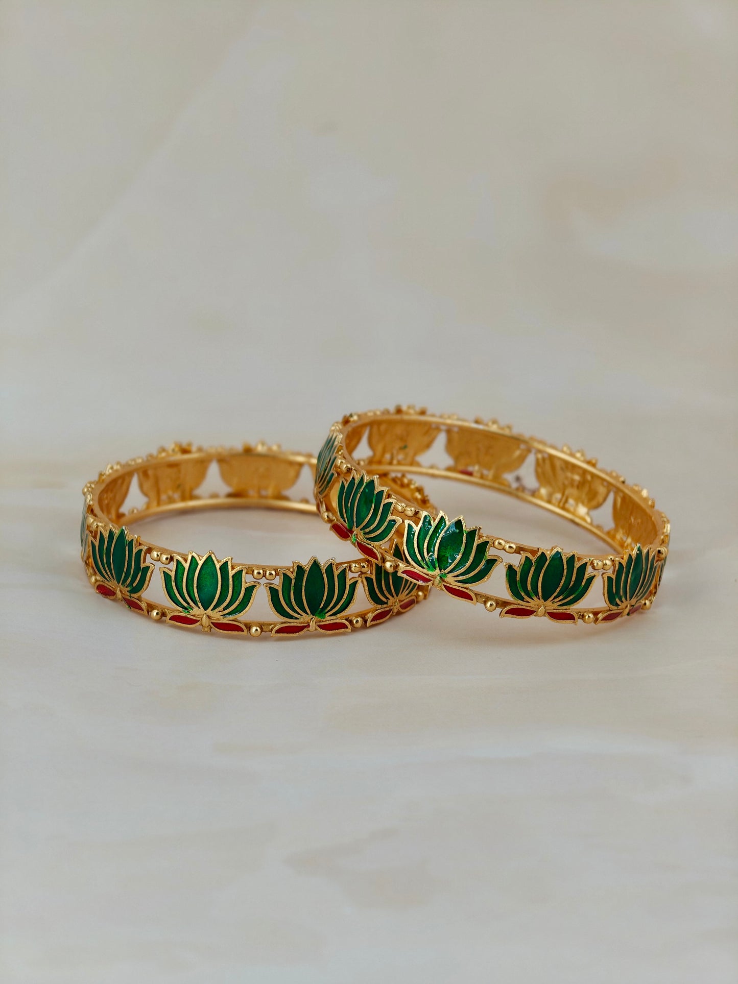 Trending Lotus Bangle Green
