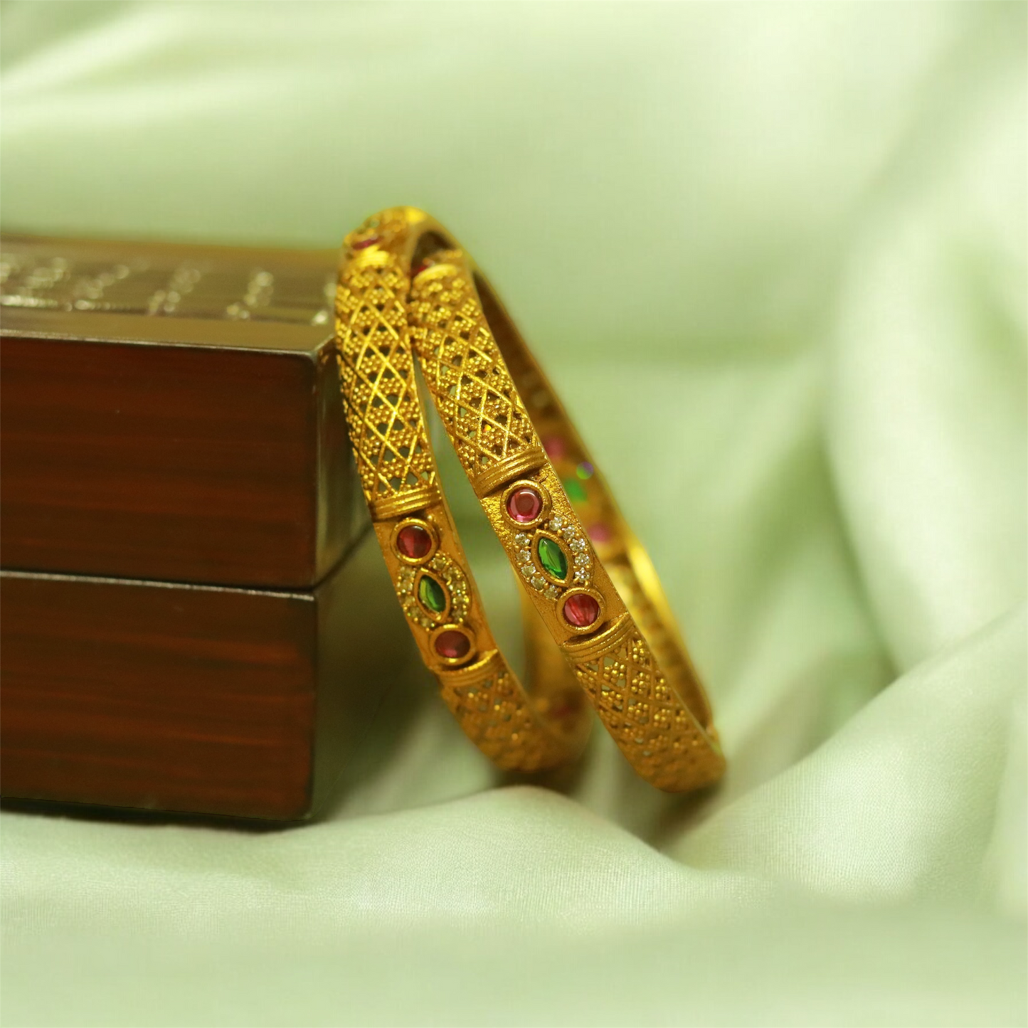 Antique Simple Bangle (Set of 2)