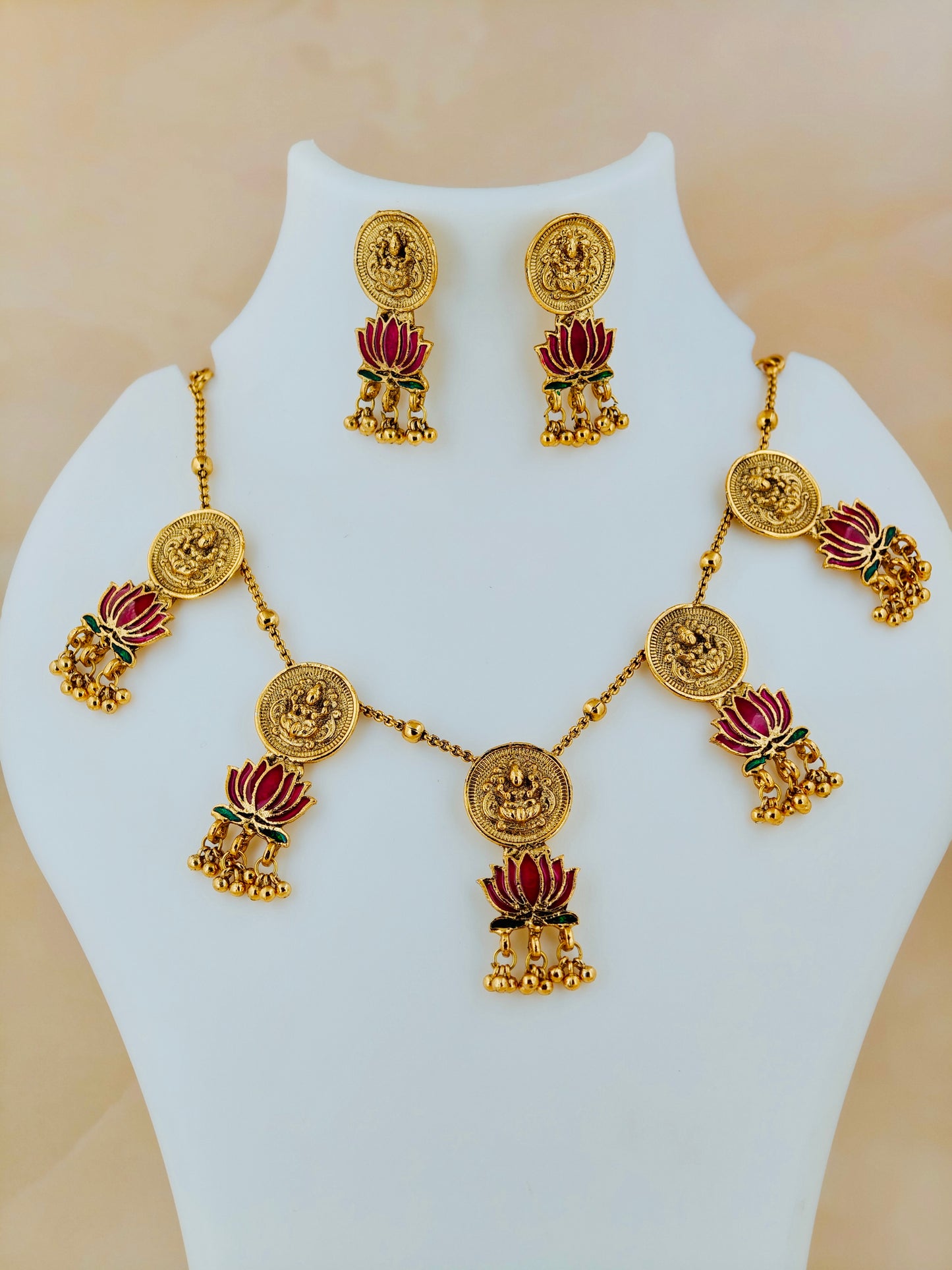 Trending Lotus Coin Necklace