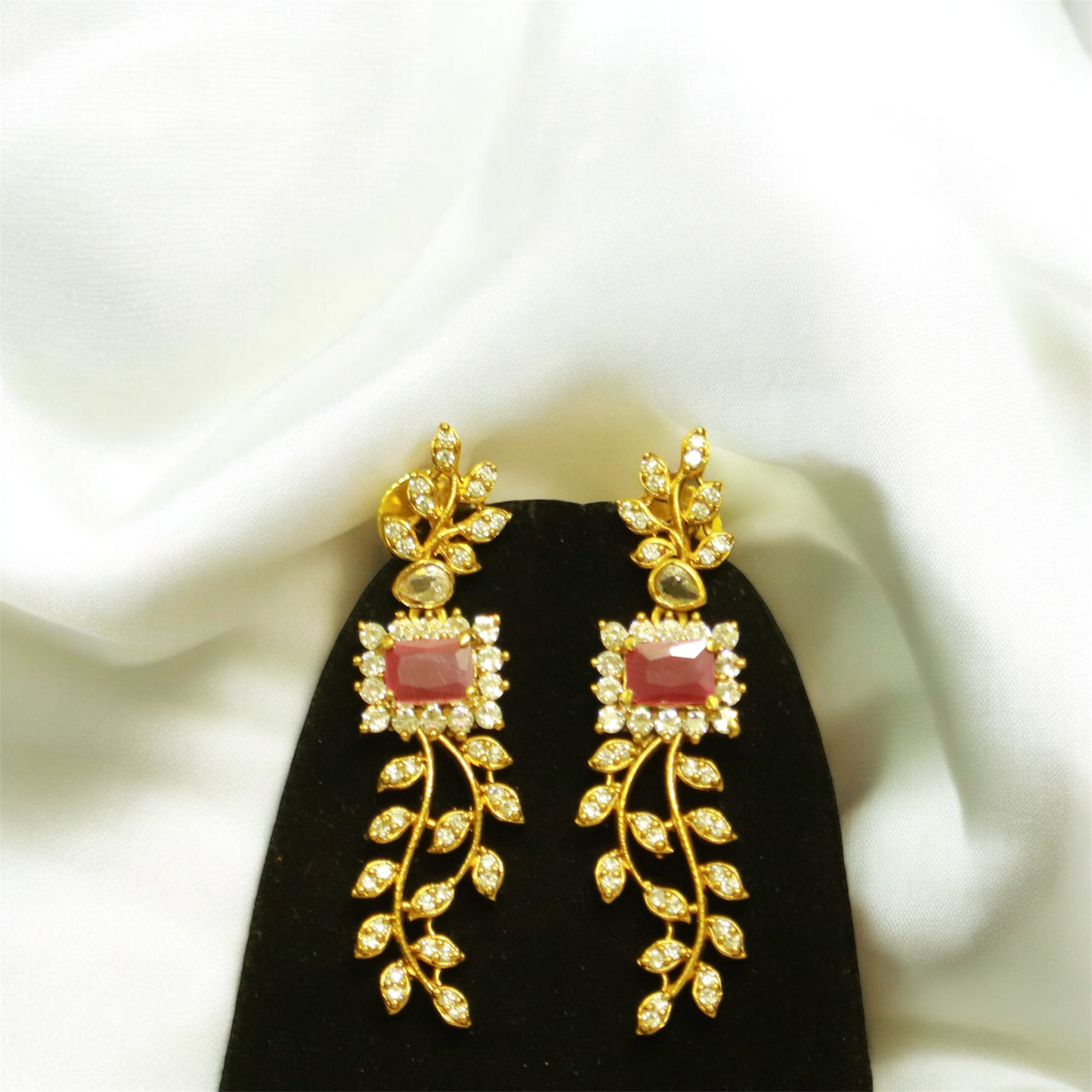 Stunning AD Stone Necklace & Earrings Set