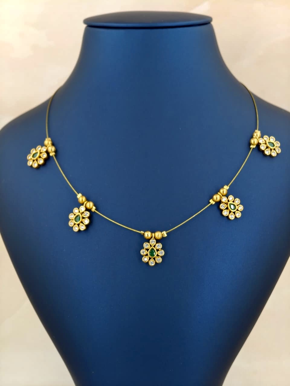 Beautiful A D Stone Invisible Necklace