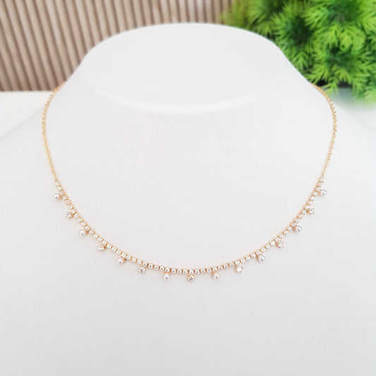 Beautiful White stone Necklace