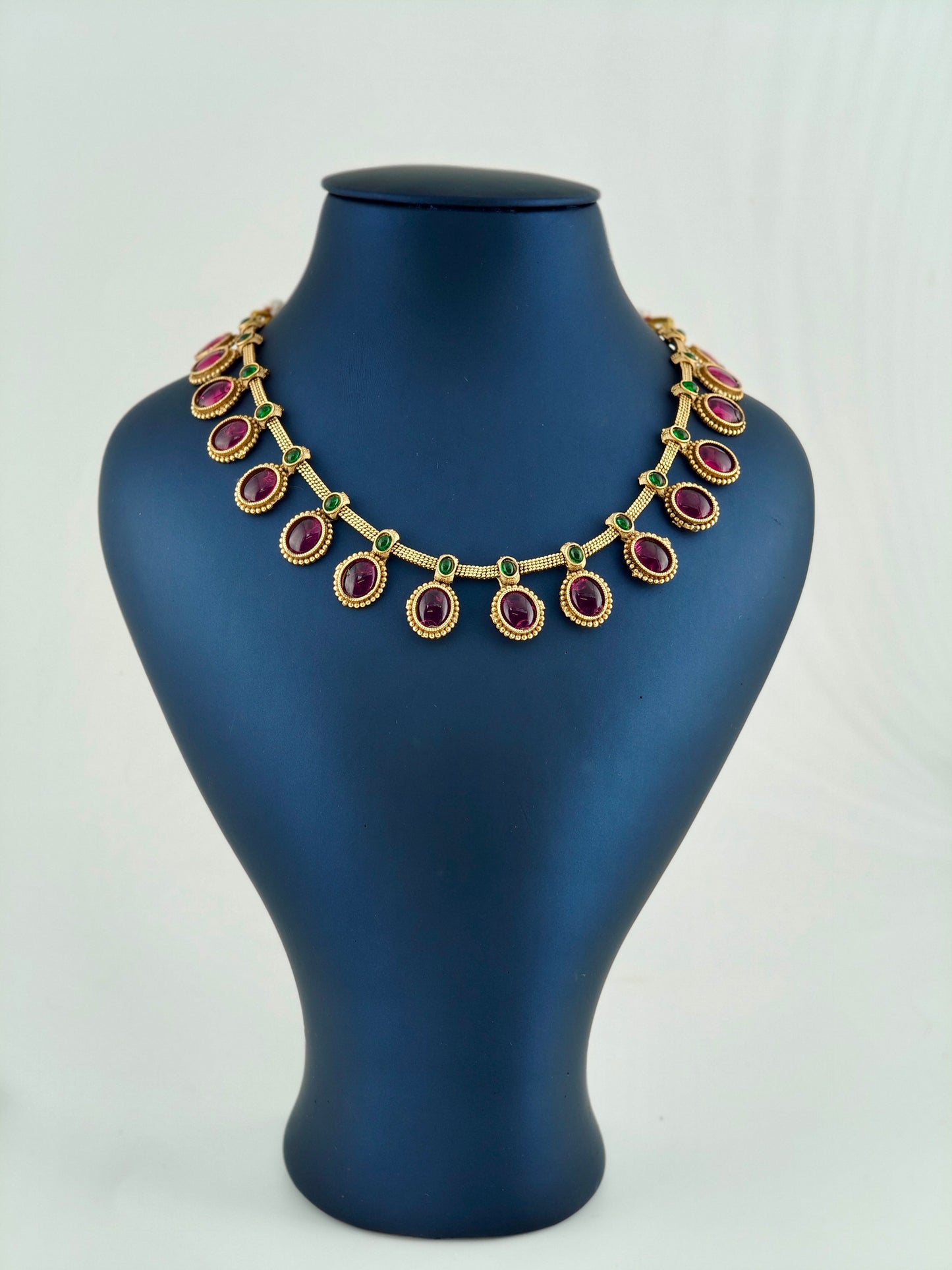 Beautiful Ruby & Emerald stone Necklace