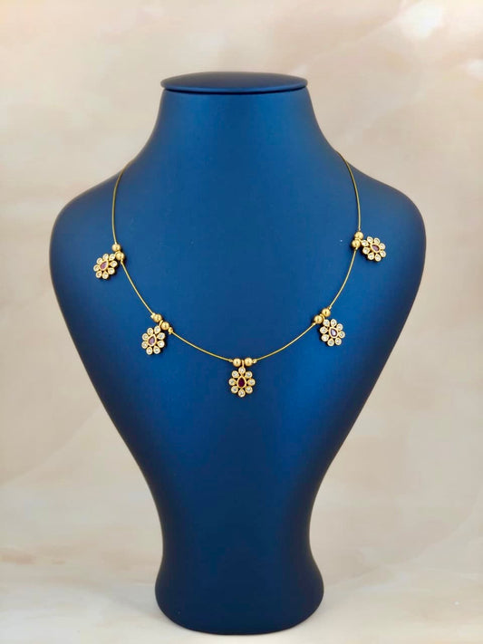 Beautiful A D Stone Invisible Necklace