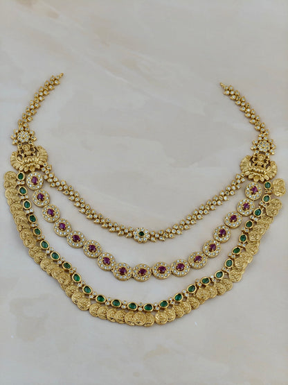 Premium A D Stone Layer Necklace