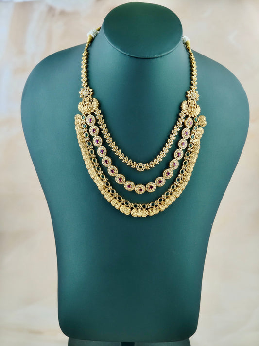 Premium A D Stone Layer Necklace