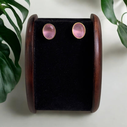 Single Stone Studs (Oval)