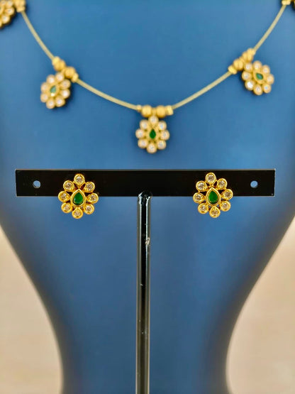 Beautiful A D Stone Invisible Necklace
