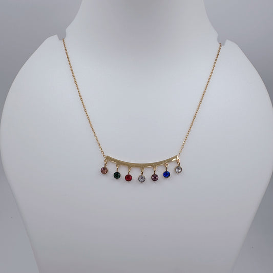 Beautiful multi-stone Hanging Chain