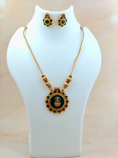 Trending Lakshmi Palakka Pendant Necklace