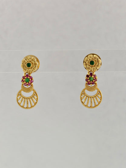 Mehandi Antique Necklace with stones