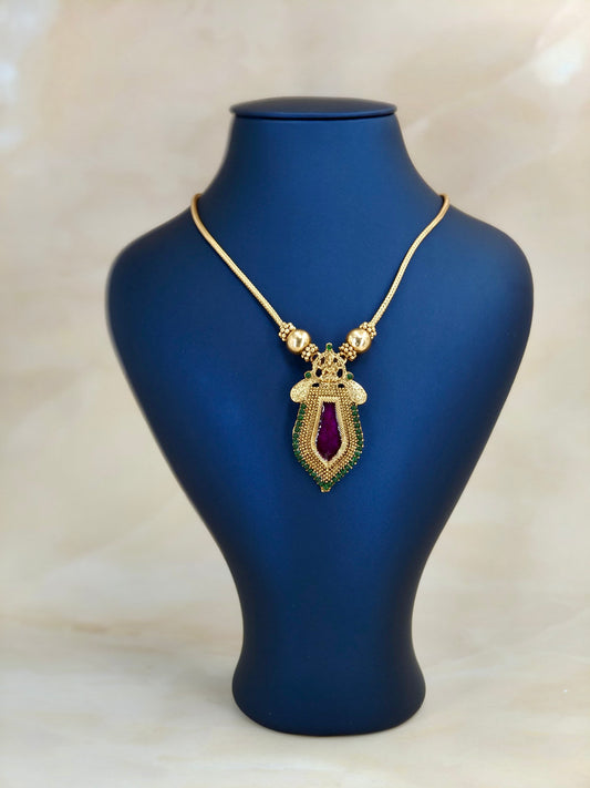 Nagapadam Pendant Necklace Vadamalli Colour