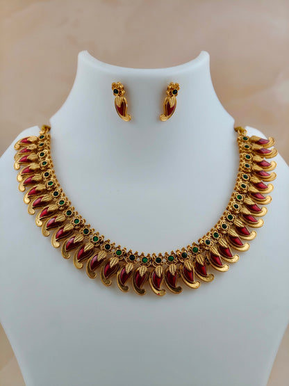Premium Mango Necklace Red