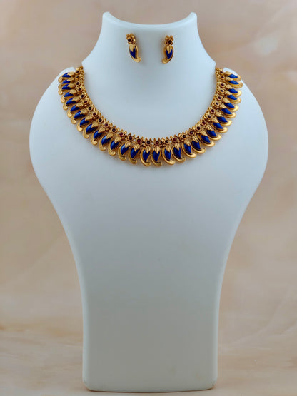 Premium Mango Necklace Royal Blue