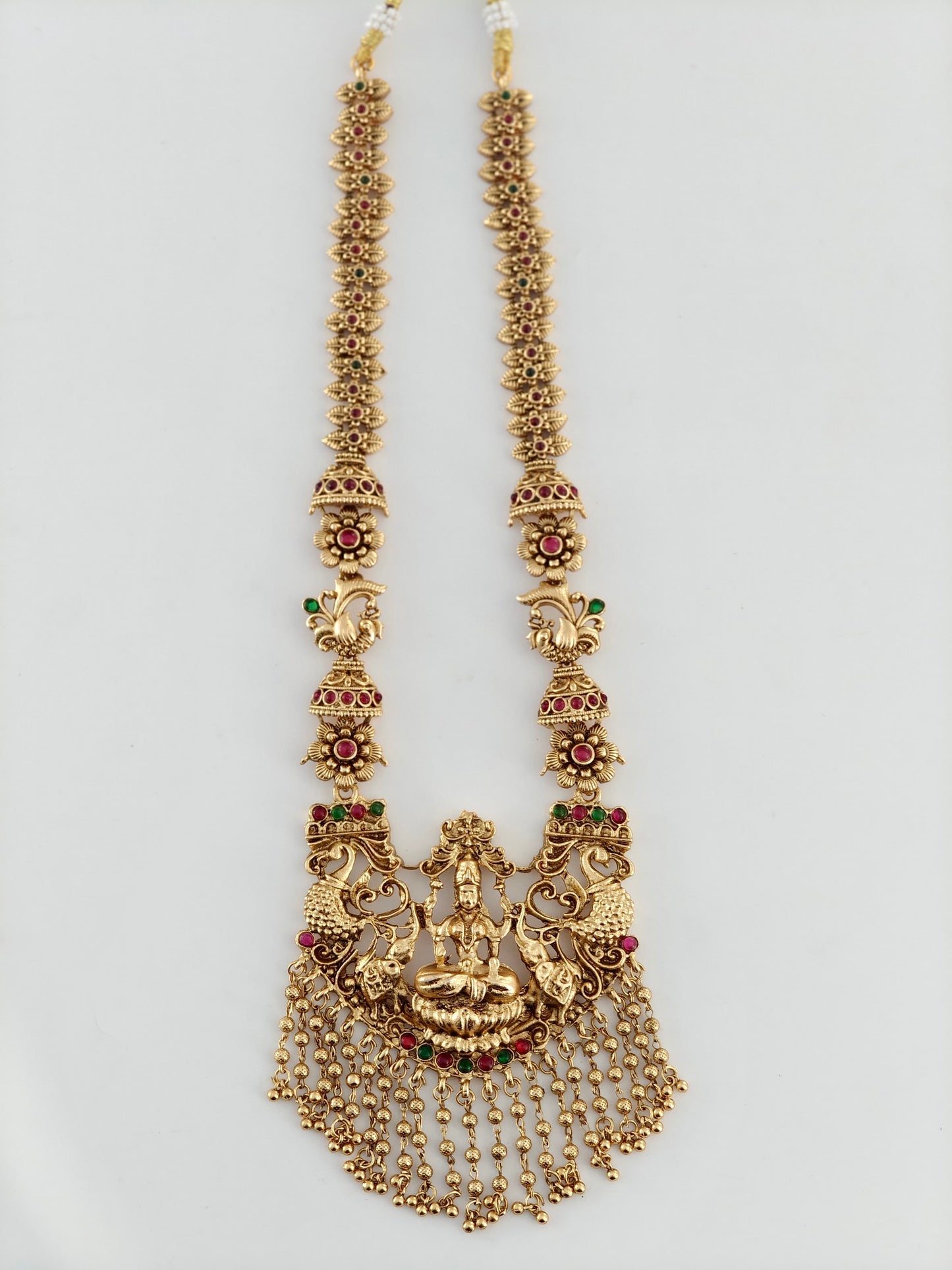 Beautiful Lakshmi Beads Hanging Haaram