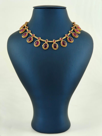 Beautiful Ruby stone Necklace